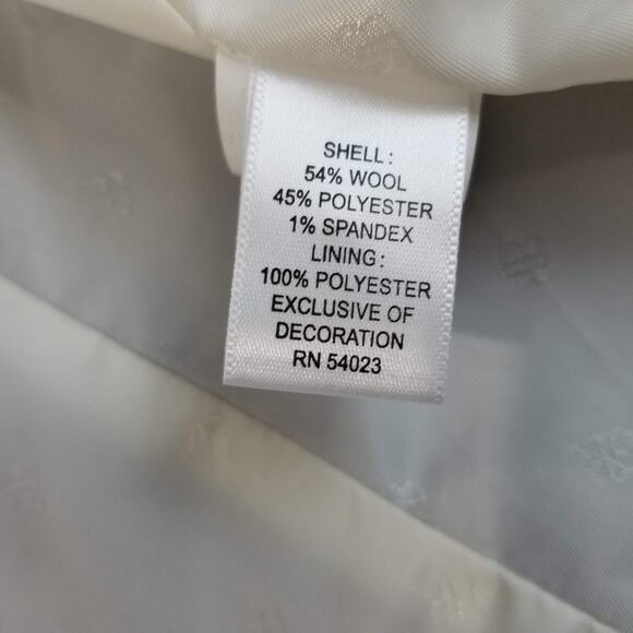 Banana Republic Blazer Womens 8 Brown Wool Blend Jacket Elbow Patches - Picture 6 of 11